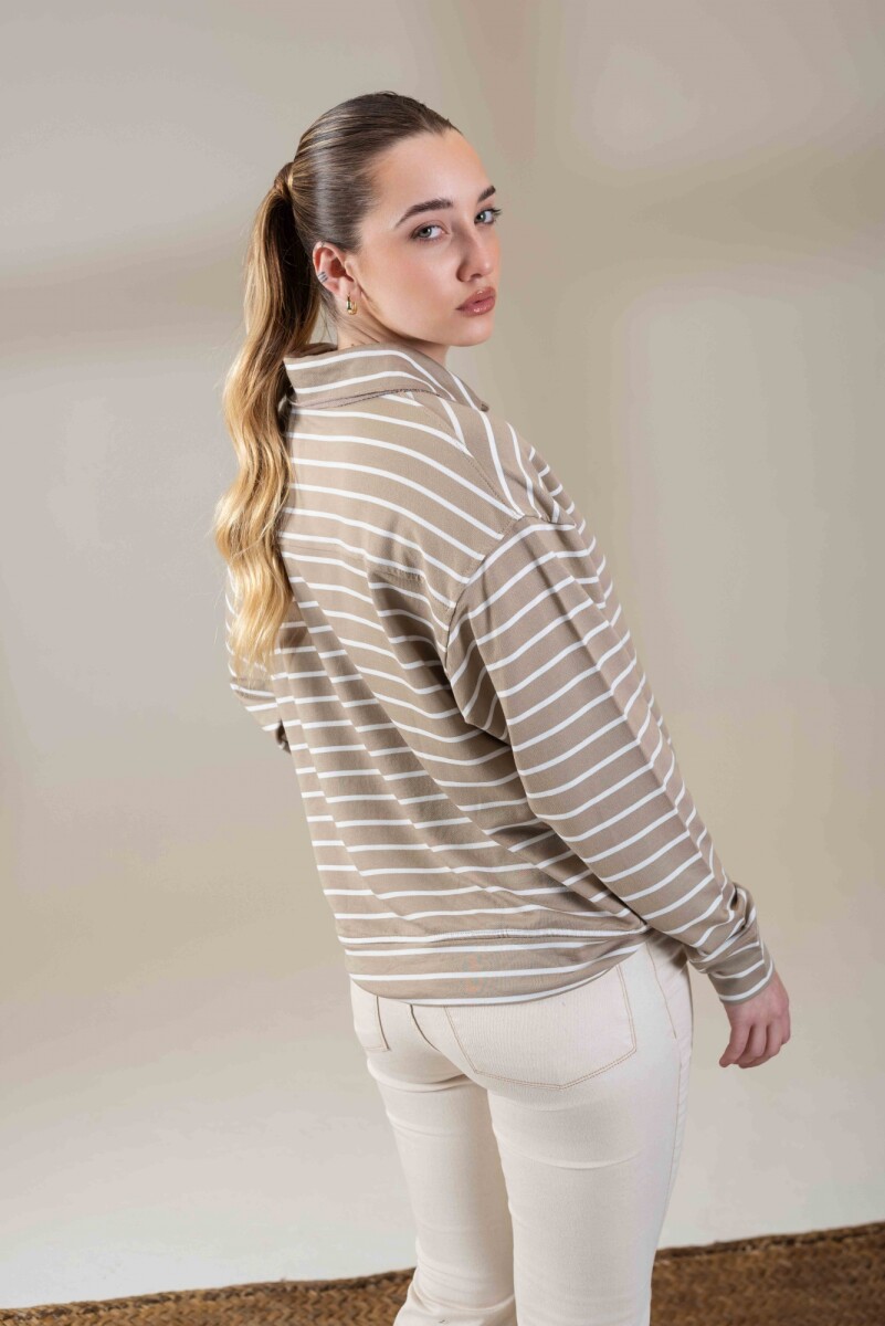 Remera Polo - Beige 