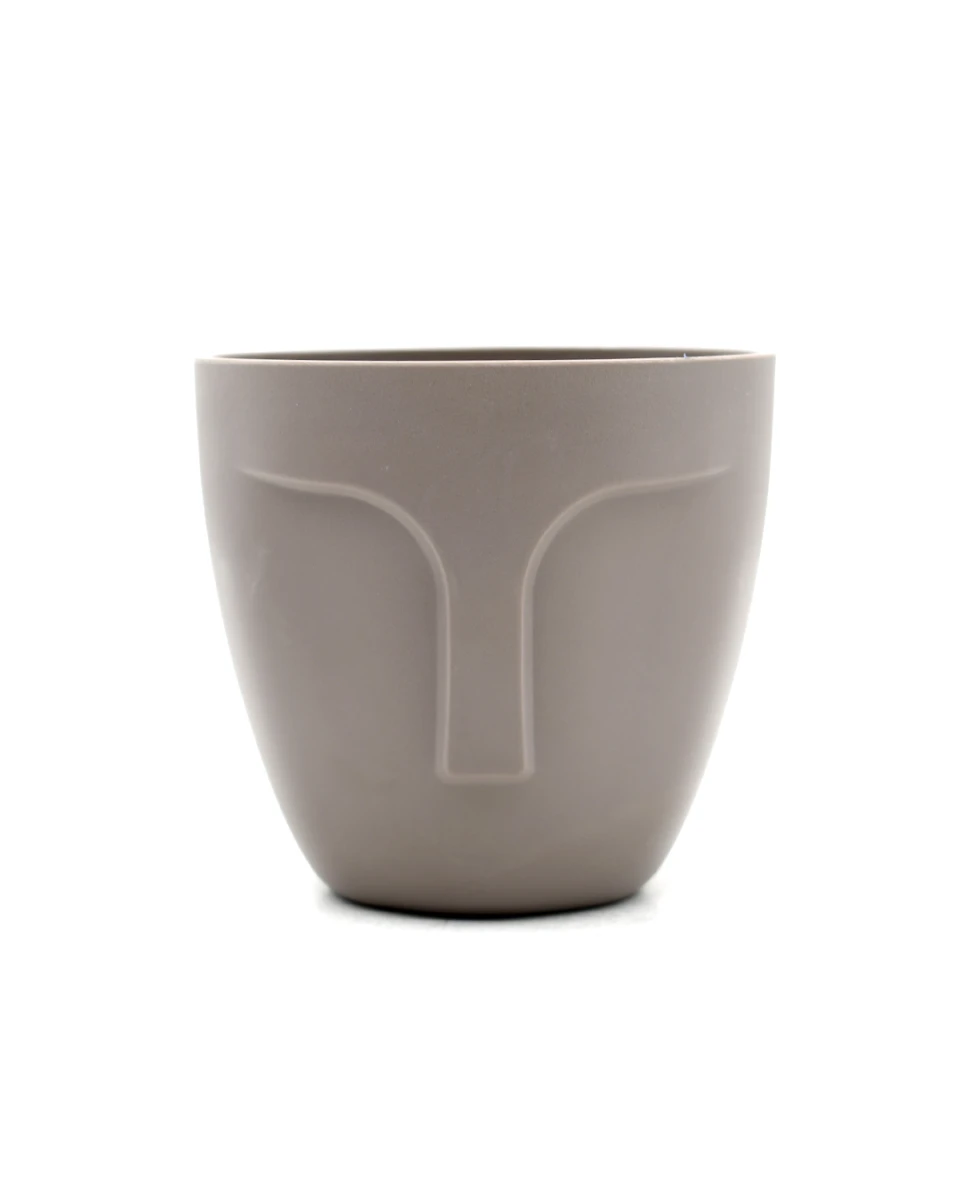 MACETA ROSTRO - BEIGE 