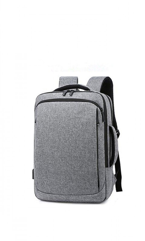 MOCHILA CHICAGO TRIBUNE GRIS