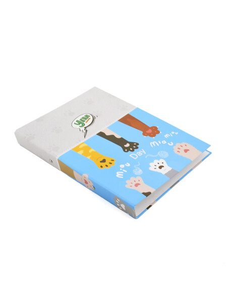 BIBLIORATO AA DISEÑO GATITOS MULTICOLOR