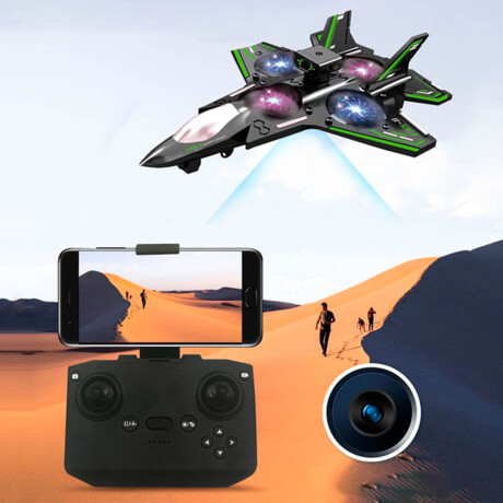 Avión Drone Jet Combate C/remoto Cámara Y 360° Luces Jug030210-m1