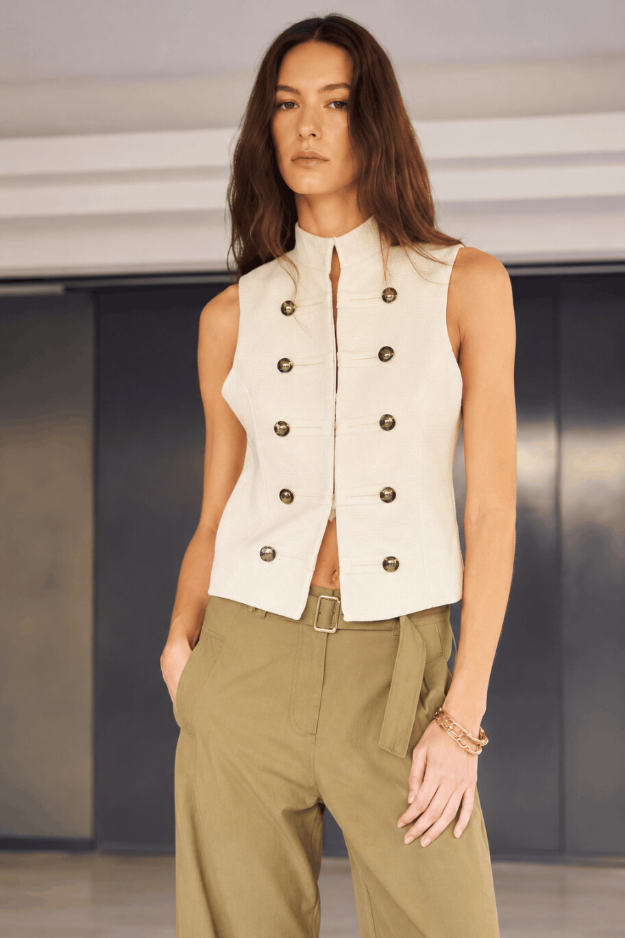 Chaleco Tilland Crema