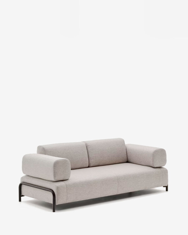 Sofá Compo 3 plazas beige grisáceo 232 cm Sofá Compo 3 plazas beige grisáceo 232 cm