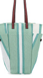 BOLSA MATERA AFRODITA VERDE AGUA Y BLANCO