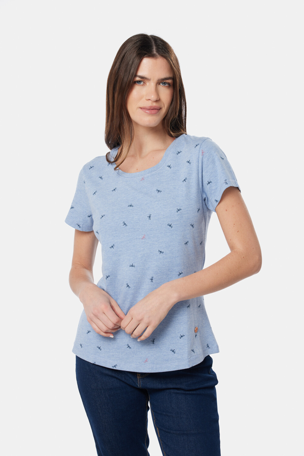 REMERA ESTAMPADA Azul