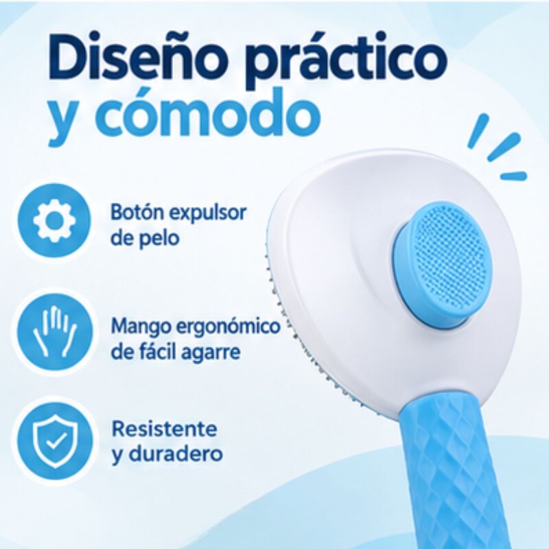 PEINE CARDINA CON EXPULSOR DE PELOS PARA PERROS Y GATOS PEINE CARDINA CON EXPULSOR DE PELOS PARA PERROS Y GATOS