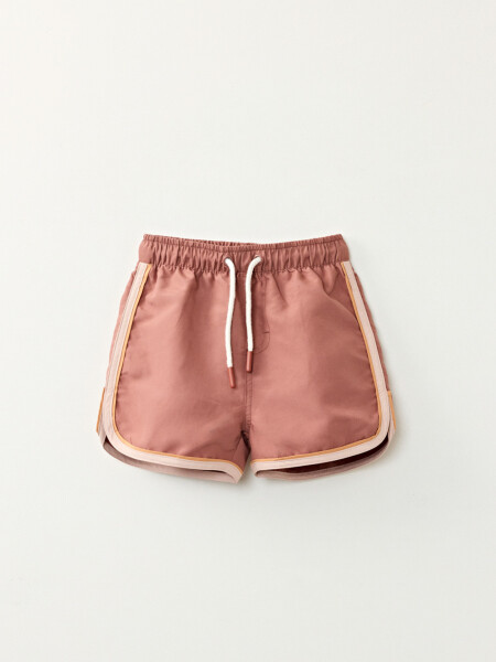 Short de baño Marron Y Naranja