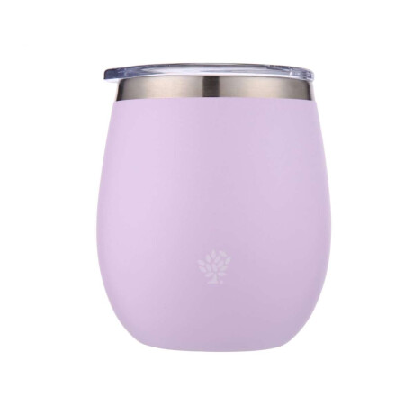 Mate Acero Inox. Con Tapa Lila