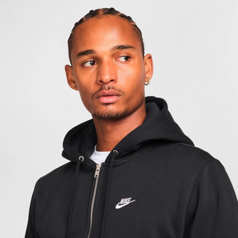 Abrigo Nike Club de Hombre Negro