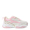 Championes Infantiles Croco Kids GRIPO acordonado Beige - Rosado