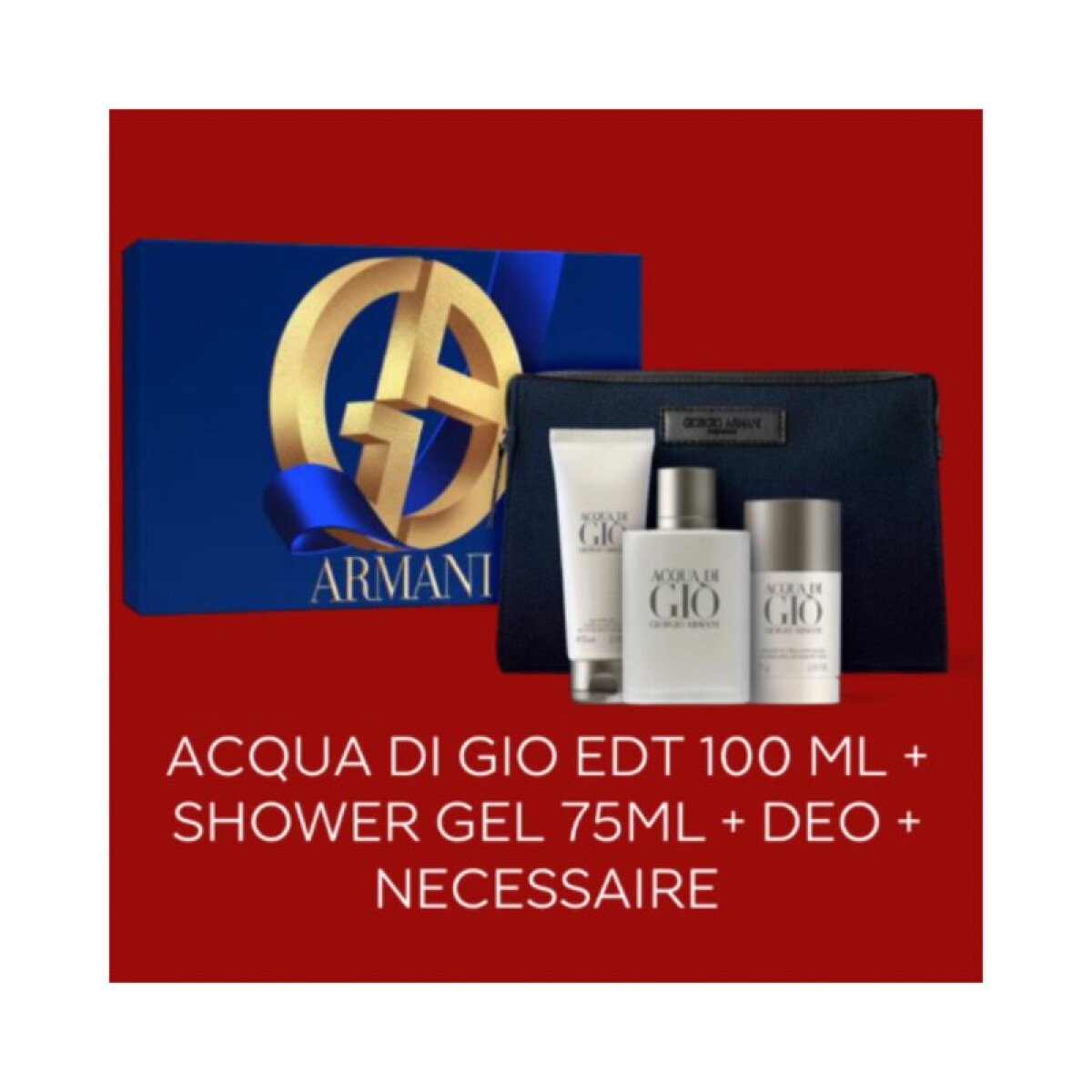 Set Perfume Giorgio Armani Acqua Di Gio Homme Edt 100 Ml - 001 