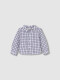 Camisa Cuadros Cuello Bebe Petroleo