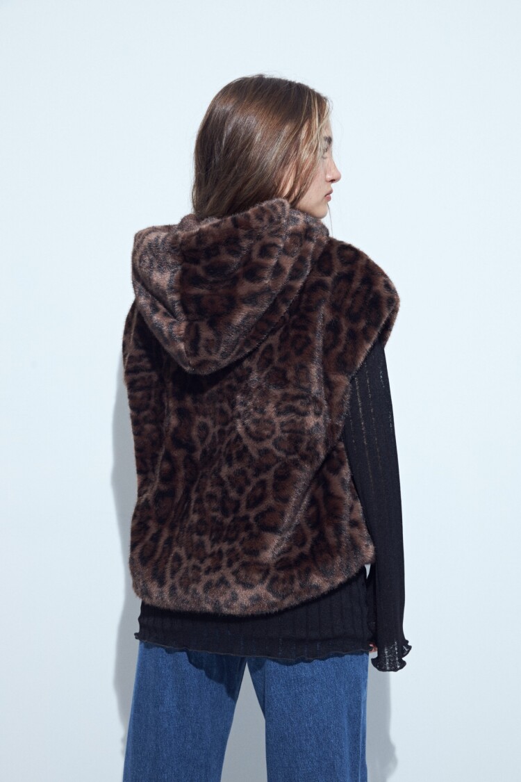 CHALECO FRILLY ANIMAL Animal Print