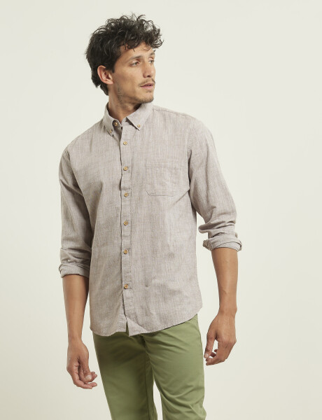 012502 CAMISA HARRINGTON LABEL Kaki