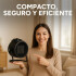 Caloventilador Cañon 2000W Eléctrico Potente 3 Modos Estufa Variante Color Negro