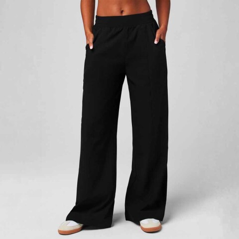 Pantalón Downtown Wide Leg Pant Mujer Black