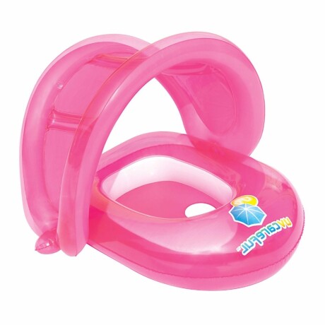 Flotador Asiento Bebé Inflable con Techo y Filtro UV Bestway Rosa