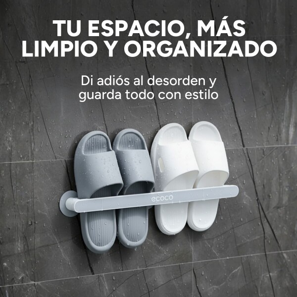 Barra Organizador De Calzado Toallero Zapatera Mediano Color Gris