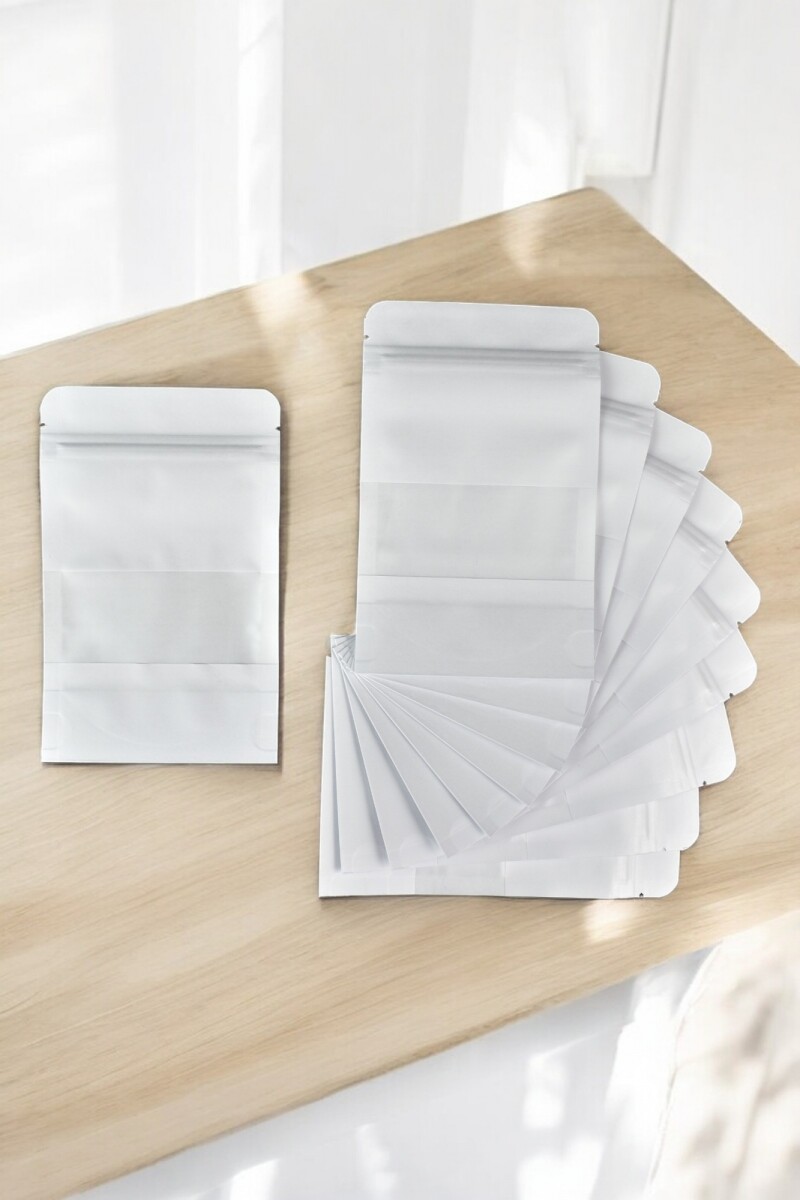 Pack x 200 - bolsas c/visor 18x26 cm. - BLANCO 