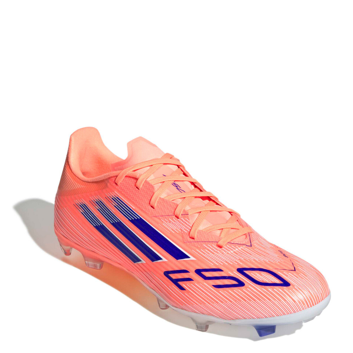 Championes Adidas Champion Futbol 11 F50 League Fg Masculino - Anaranjado - Azul 