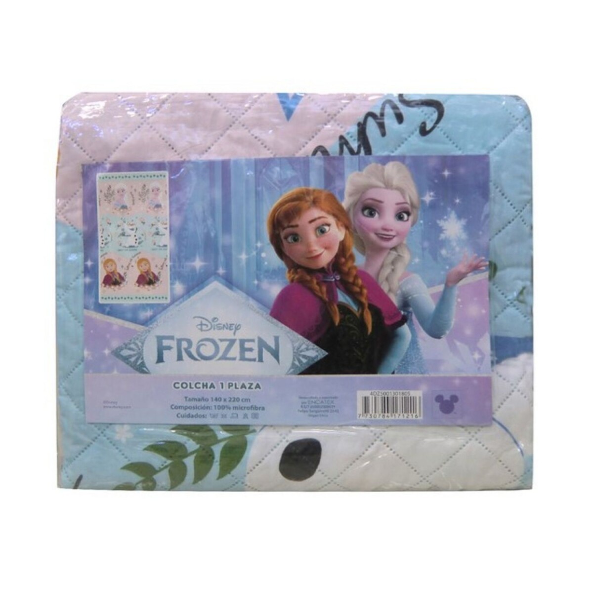 Colcha Frozen Salmón 1 Plaza 