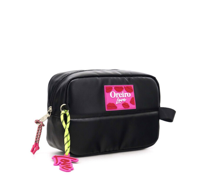 Necessaire Las Oreiro Oreiro Love Negro