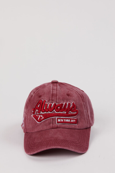 GORRO VISERA BRENER Bordeaux