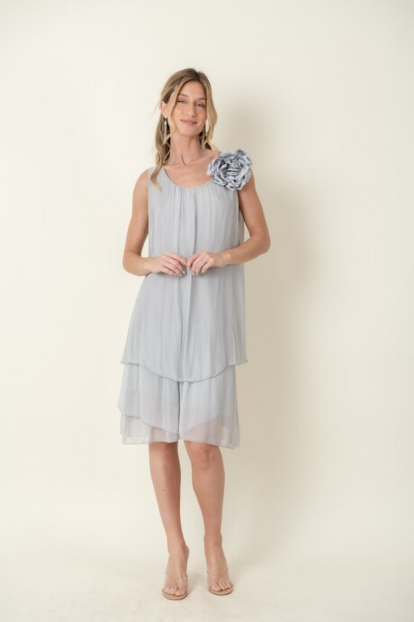 VESTIDO AMAPOLA Gris claro