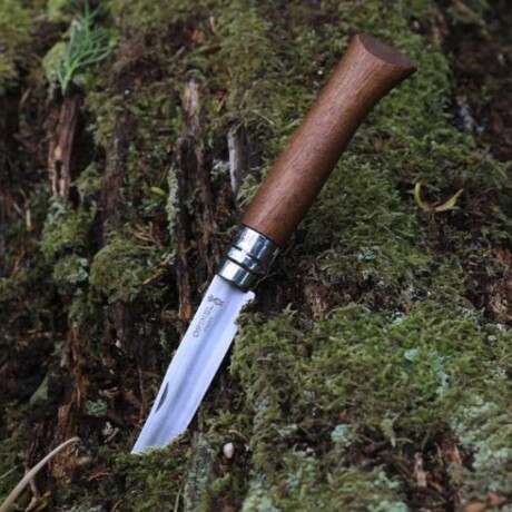 Navaja N°08 Inoxidable Mango Nogal Opinel Navaja N°08 Inoxidable Mango Nogal Opinel