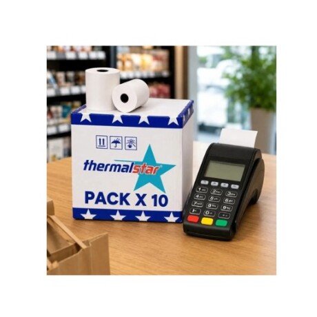 ROLLO TERMICO POS 57MM X 40MM 10M THERMALSTAR MANUAL (10 UNIDADES) ROLLO TERMICO POS 57MM X 40MM 10M THERMALSTAR MANUAL (10 UNIDADES)