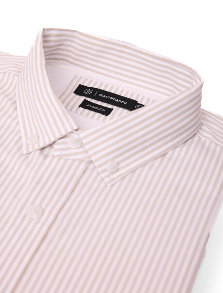 Camisa m/l Hudson beige/D1