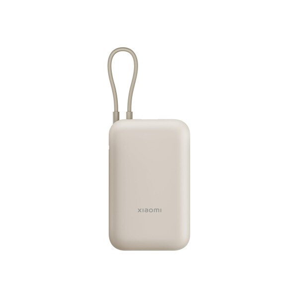 Power Bank Xiaomi 22.5W con cable integrado color beige Power Bank Xiaomi 22.5w Con Cable Integrado Color Beige