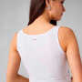 Bividi Modal Rib Cropped Bividi Mujer Classic White
