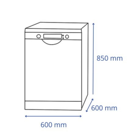 Lavavajillas James LV 15 V Inox - 15 Cubiertos Lavavajillas James LV 15 V Inox - 15 Cubiertos