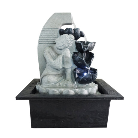 Fuente De Agua Buda Gris Fuente De Agua Buda Gris