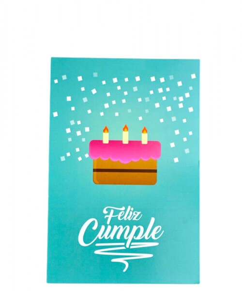 Tarjeta cumpleaños 10x15. DISEÑO 3