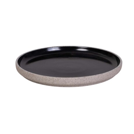PLATO 20 CM CERAMICA NEGRO RICKY
