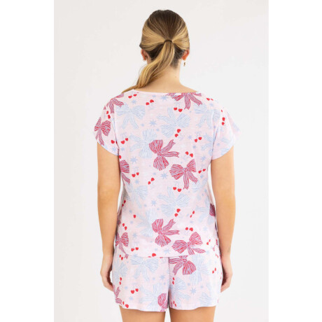 Red Bow Short Cherry blossom