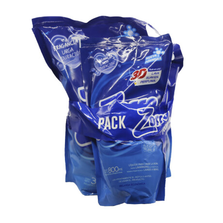 Jabón Líquido ZORRO 3L + 800ml DoyPack Azul