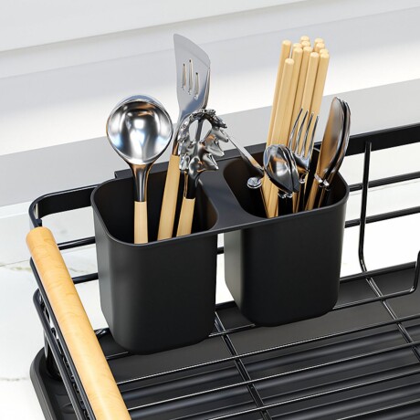 Escurridor de Platos Metálico con Base de Plástico 42cm x 32cm x 14cm Escurridor de Platos Metálico con Base de Plástico 42cm x 32cm x 14cm