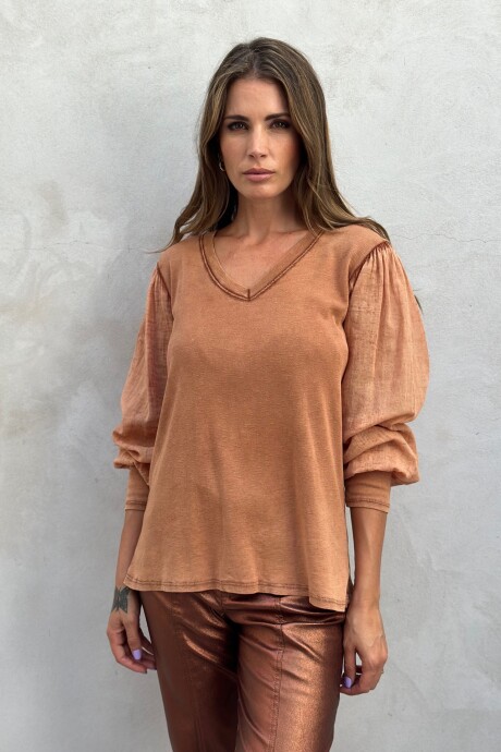 BLUSA GRETA TOSTADO