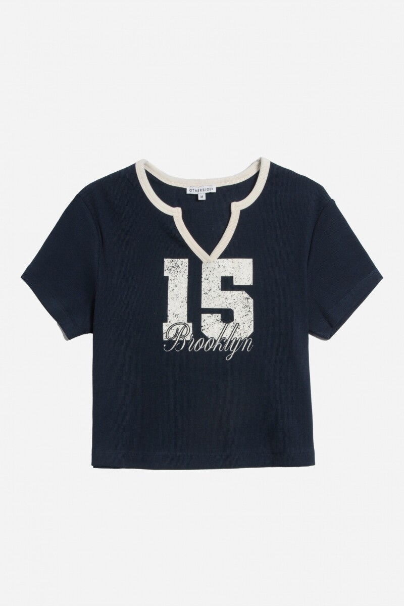 Remera NY city - Azul marino 