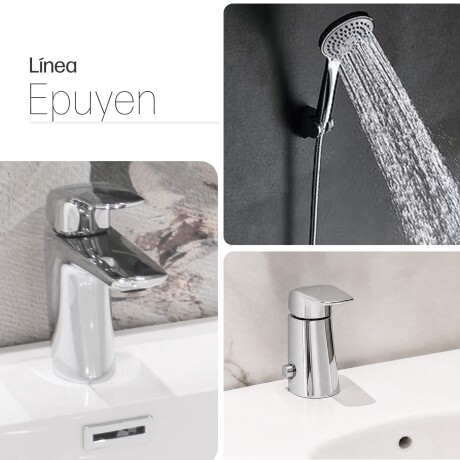 Juego Grifería Epuyen FV Completa Con Bidet CROMO