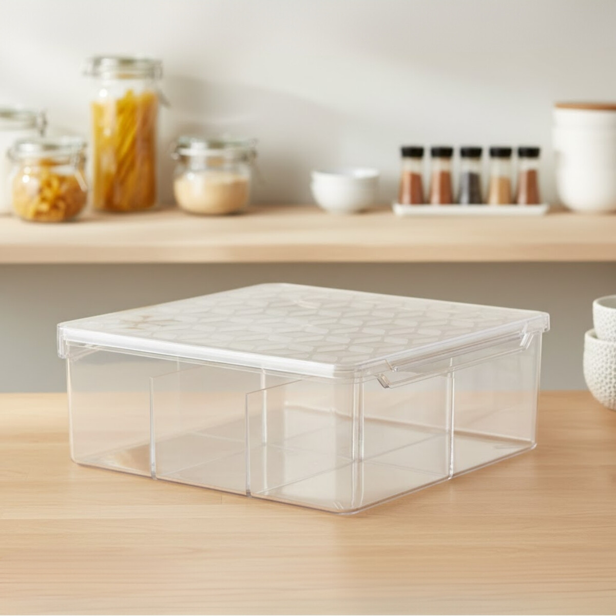 Caja multiuso con divisiones 1,5L - TRANSPARENTE 