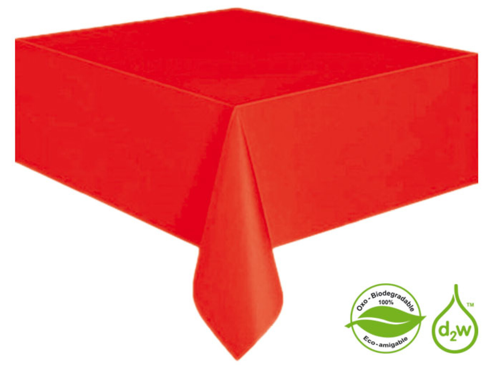 Mantel Biodegradable Rectangular - Rojo 