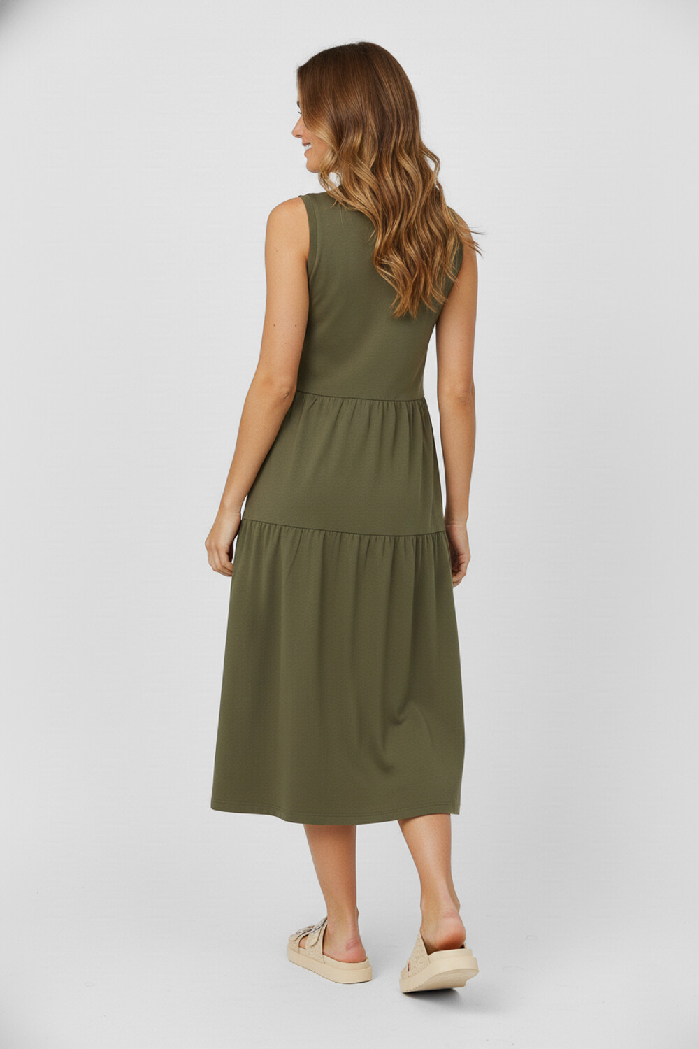 Vestido Nolva Verde Oliva