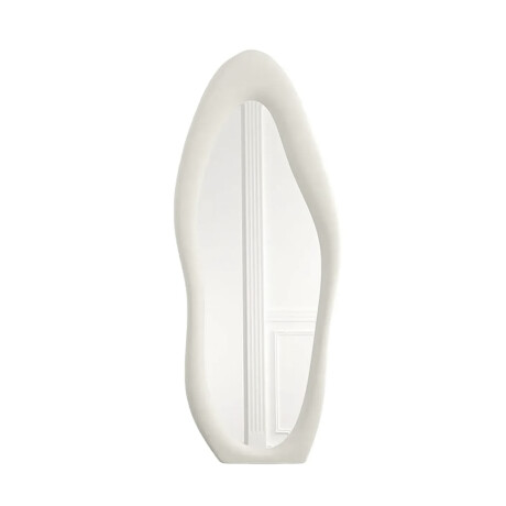 Espejo de pie Irregular con borde velvet - 60x160cm Blanco