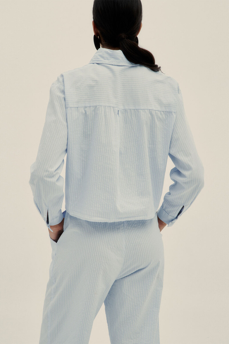 PAO LONG SLEEVE SHIRT Celeste