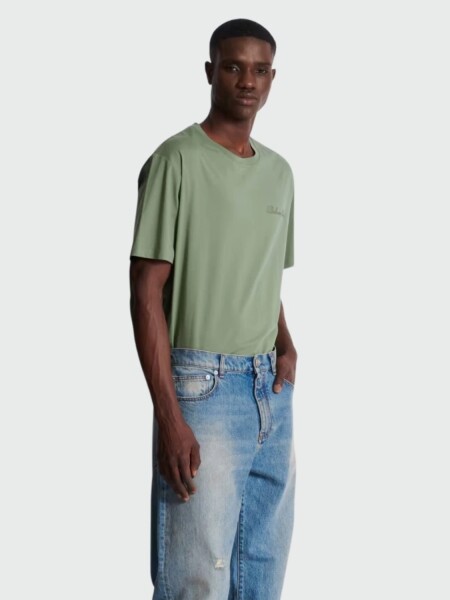 Balmain - Jean con efecto desgastado de corte holgado Azul