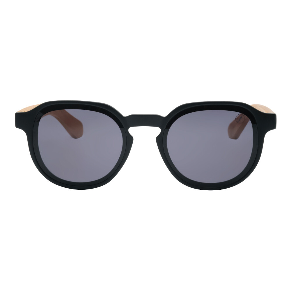 Lentes De Sol Policarbonato Presente Natal Atributo Redondo Negro/Negro